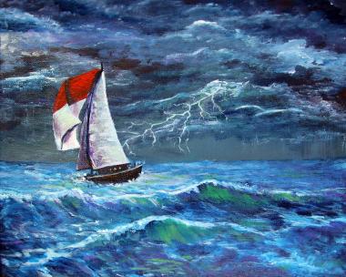 sailing-in-a-storm-frank-botello